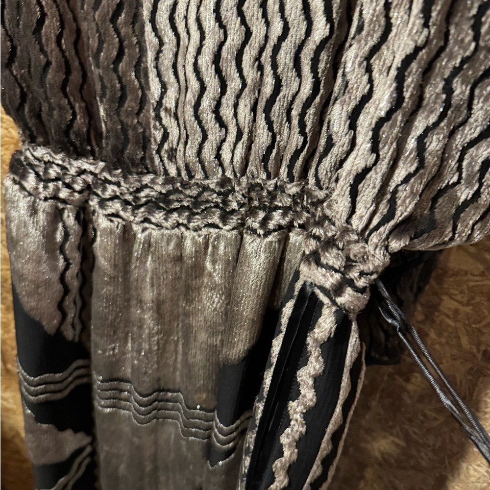 Janice Wainwright Black and Silver Long Sleeve Dress 80’s London Vintage Couture - Picture 5 of 5
